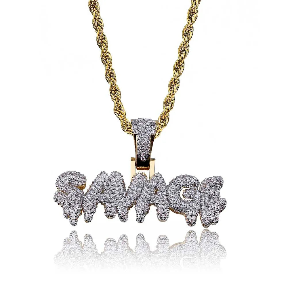 Iced Out Savage Pendant & Necklace