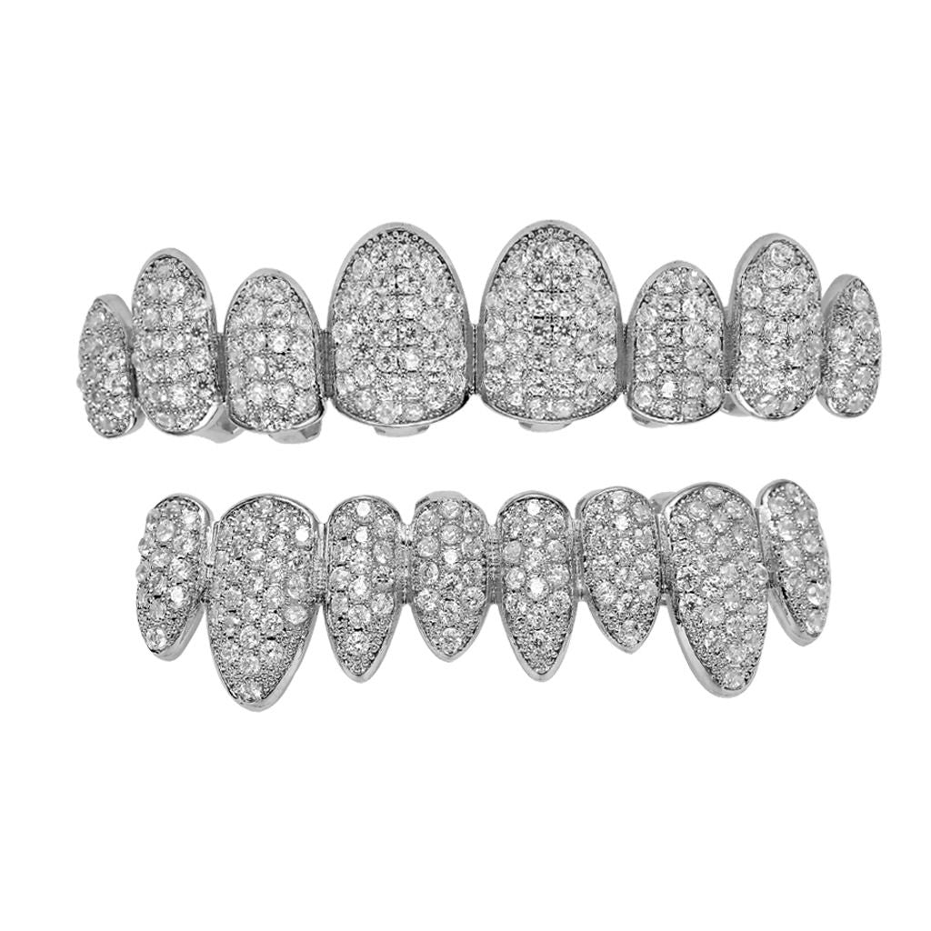 Permanent Style Iced Out Grillz (One Size Fits All)