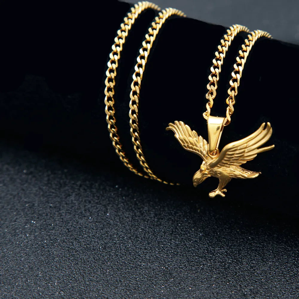 Eagle Pendant and Necklace