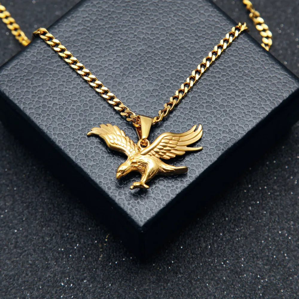Eagle Pendant and Necklace
