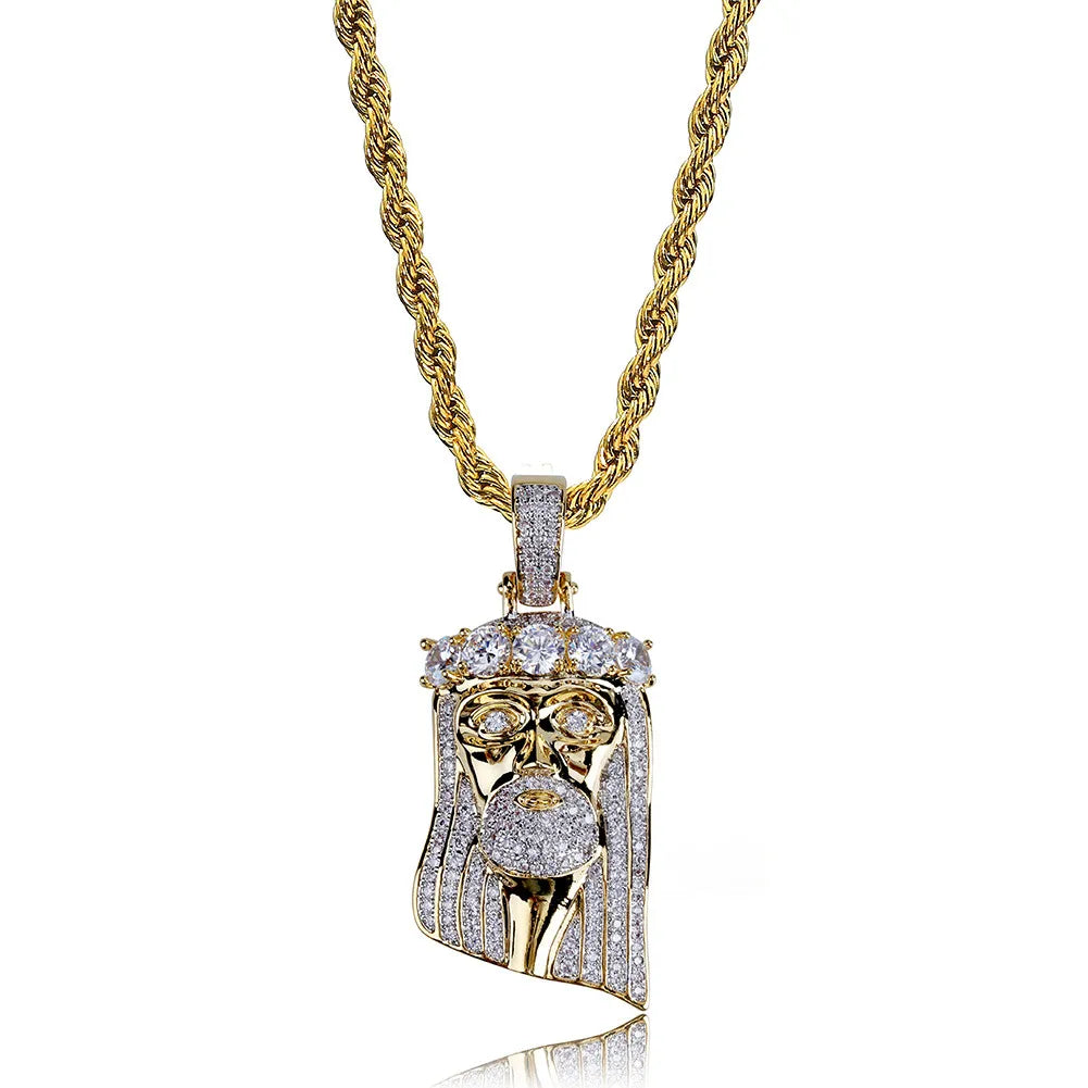 Iced Out Jesus Piece & Necklace