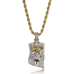 Iced Out Jesus Piece & Necklace