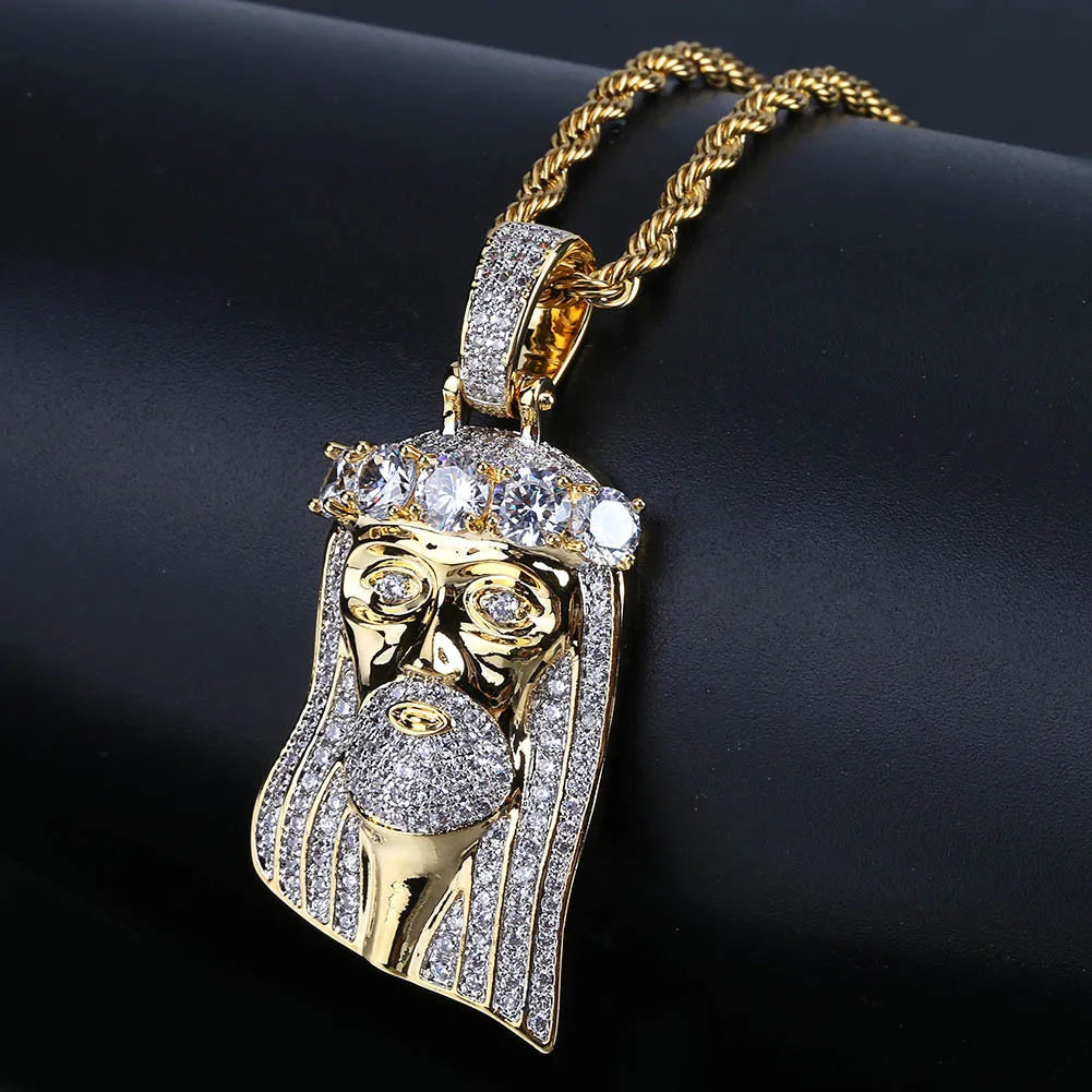 Iced Out Jesus Piece & Necklace