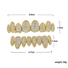 Permanent Style Iced Out Grillz (One Size Fits All)