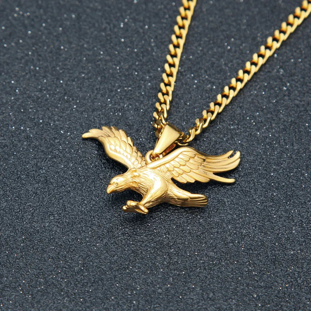 Eagle Pendant and Necklace