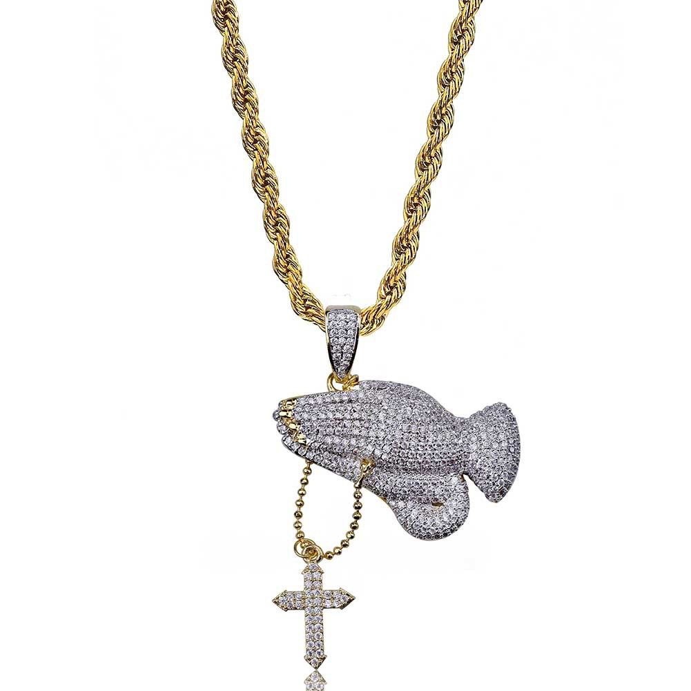 Iced Out Praying Hands