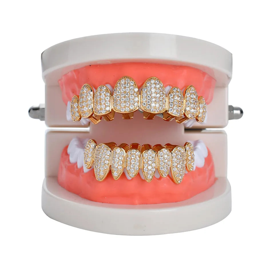 Permanent Style Iced Out Grillz (One Size Fits All)