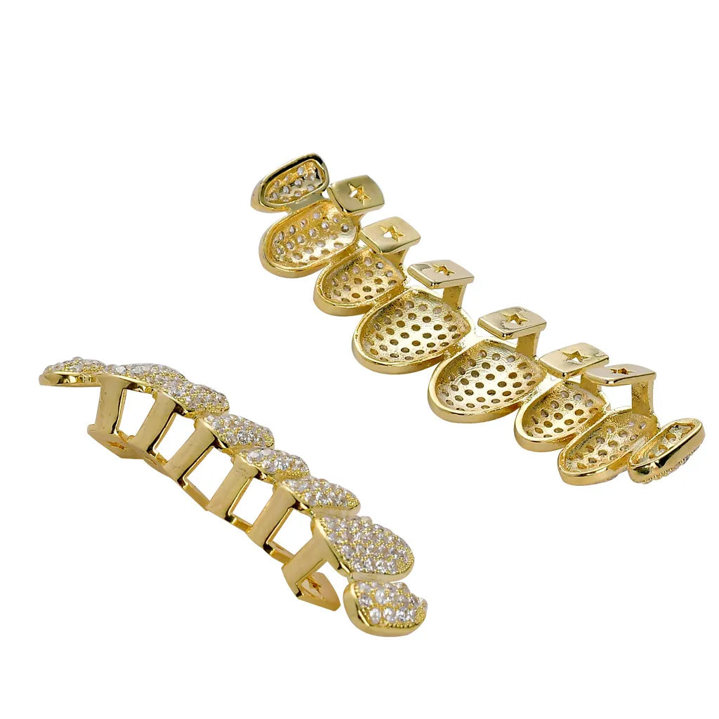 Permanent Style Iced Out Grillz (One Size Fits All)