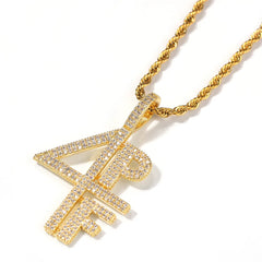 Iced Out 4PF Pendant and Necklace