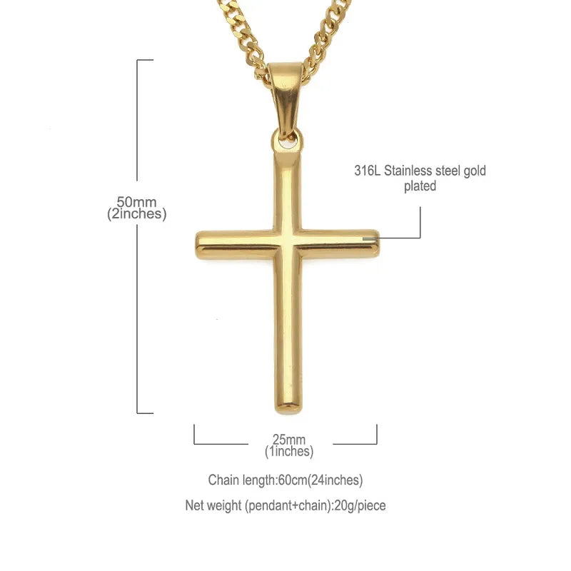 Cross Pendant & Necklace