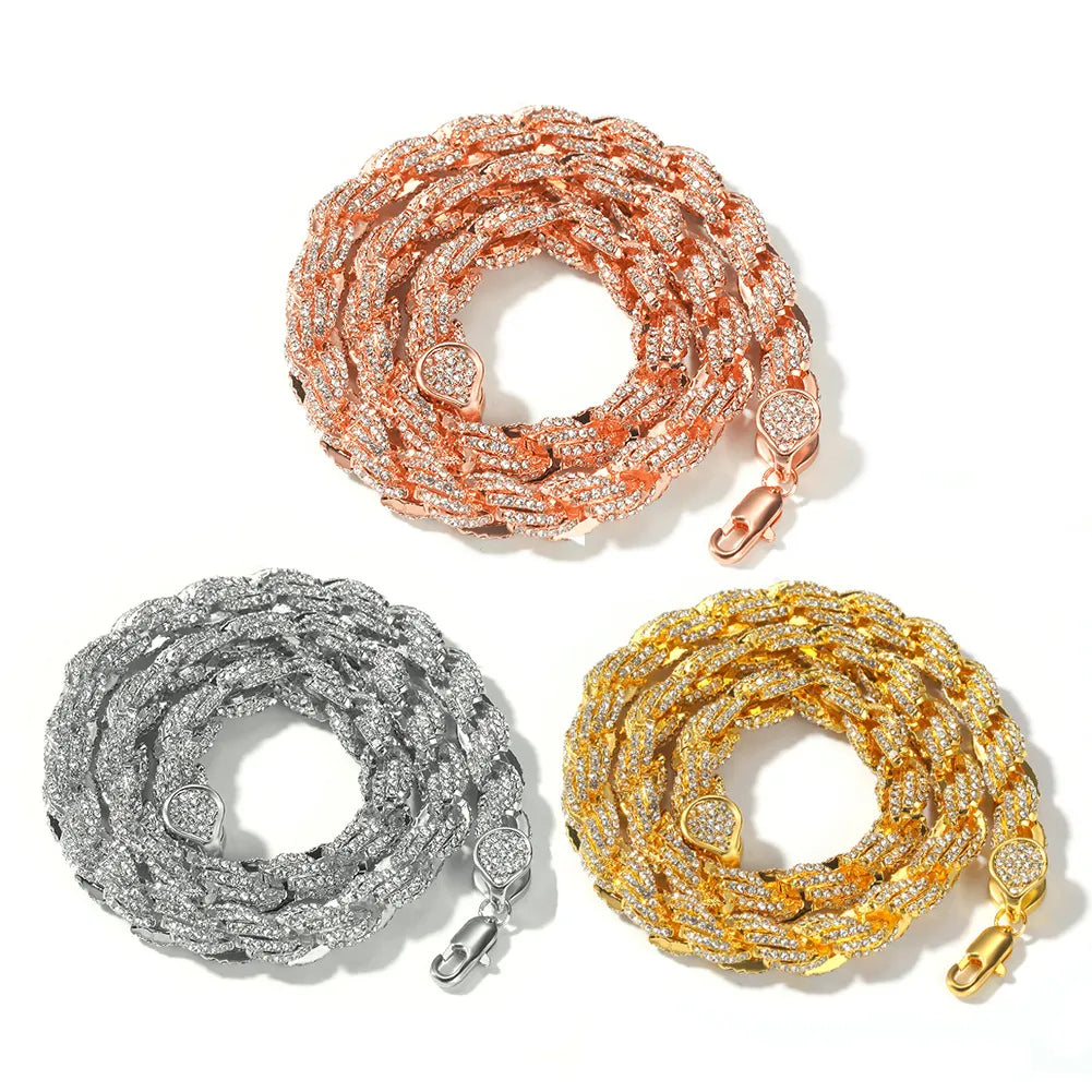 Iced Out Rope Chain