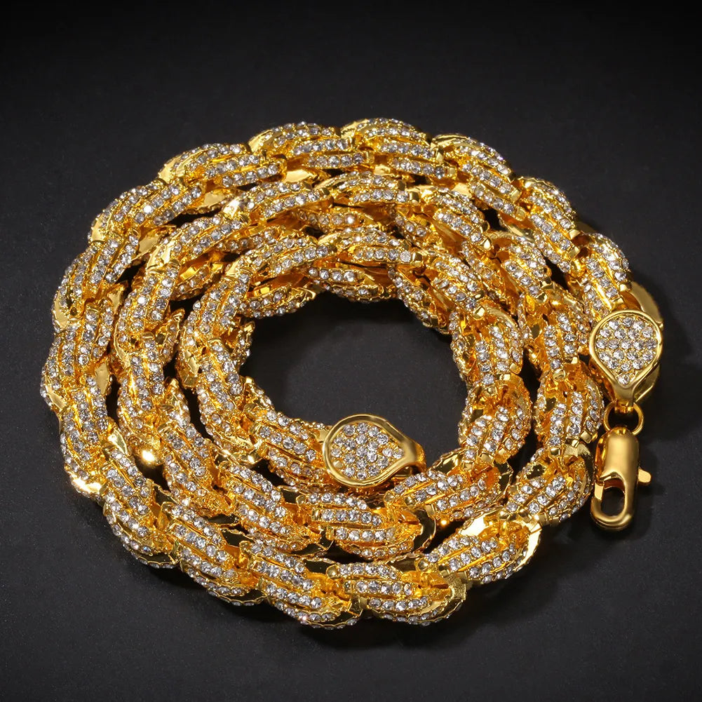 Iced Out Rope Chain