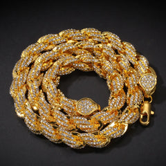 Iced Out Rope Chain