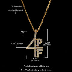 Iced Out 4PF Pendant and Necklace