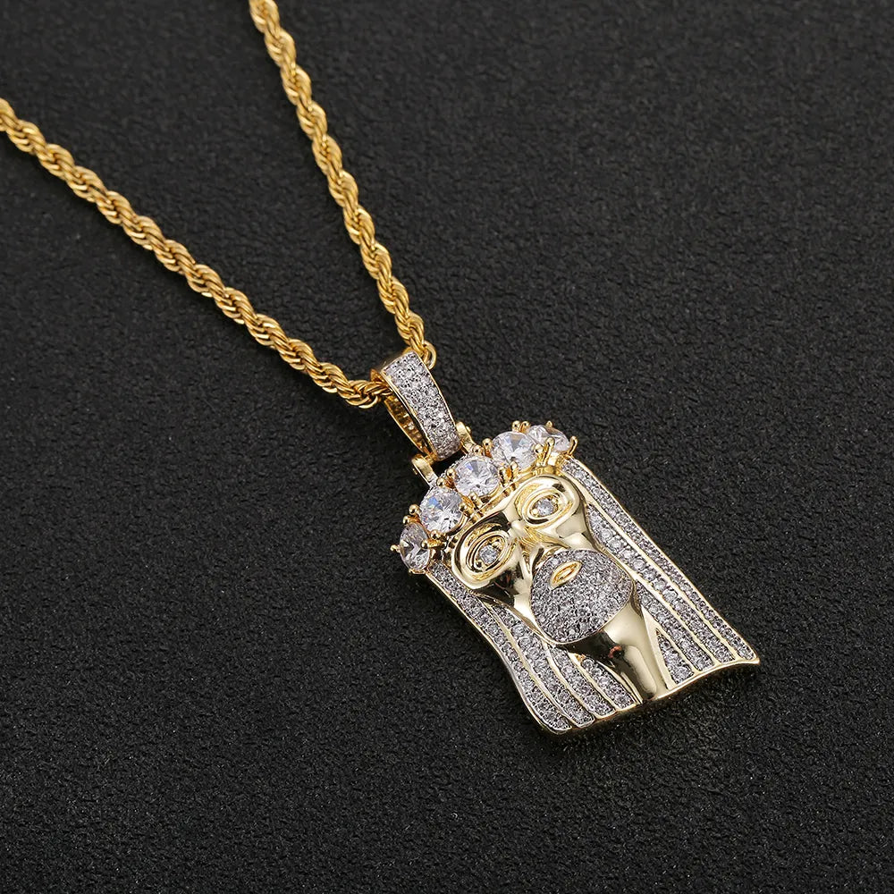 Iced Out Jesus Piece & Necklace