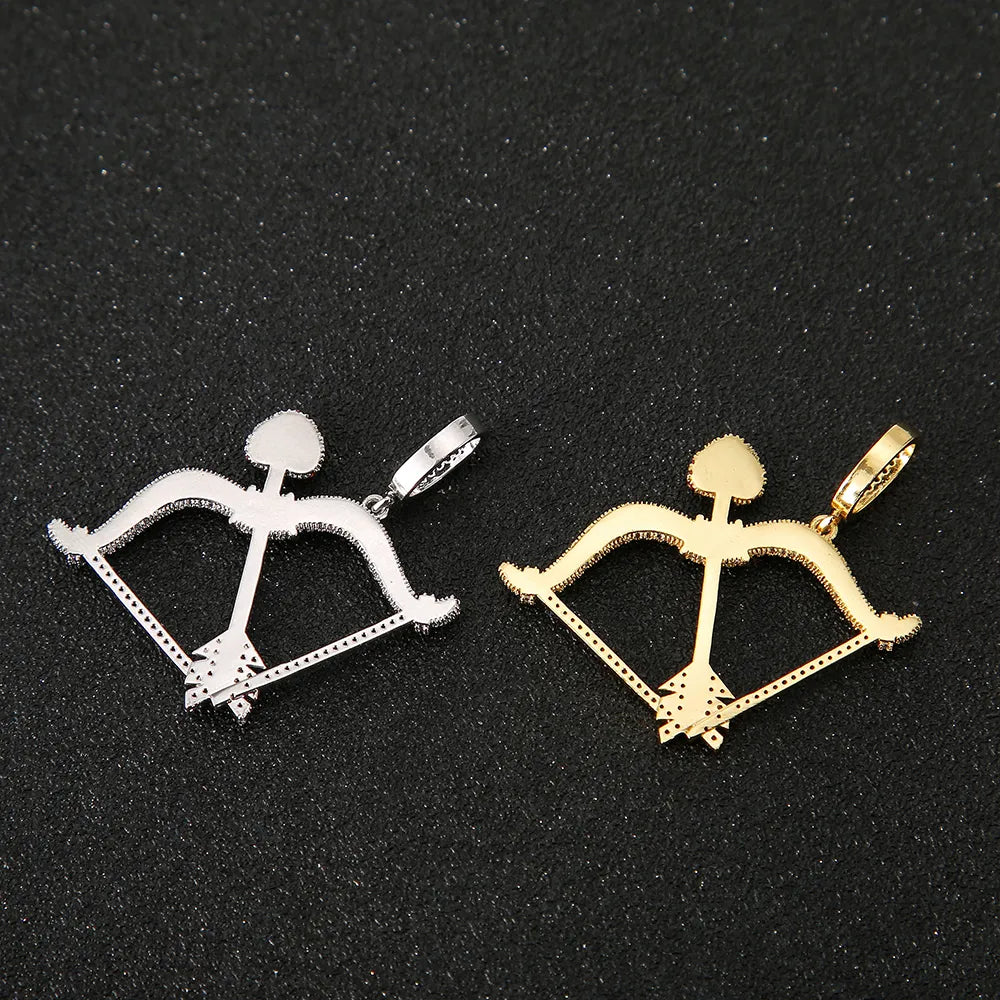 Iced Out Cupid's Bow Pendant & Necklace