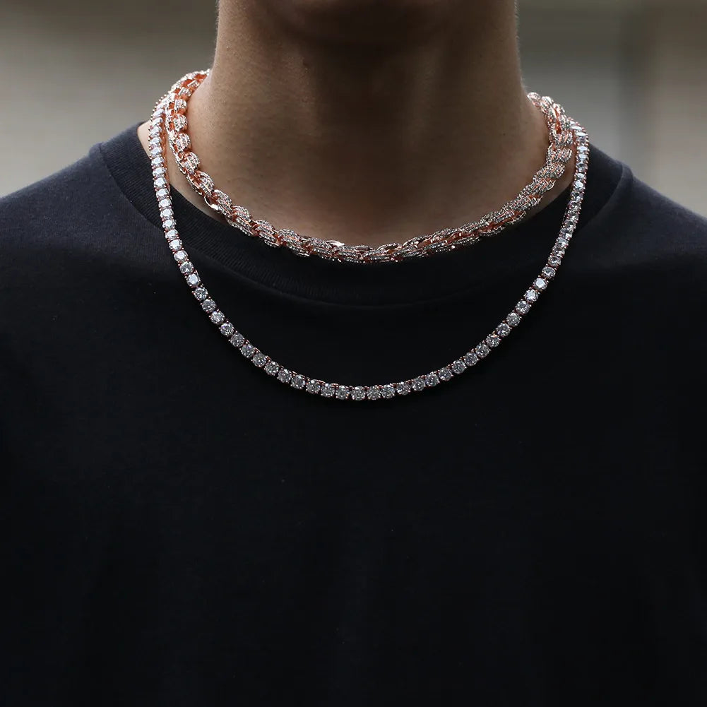Iced Out Rope Chain