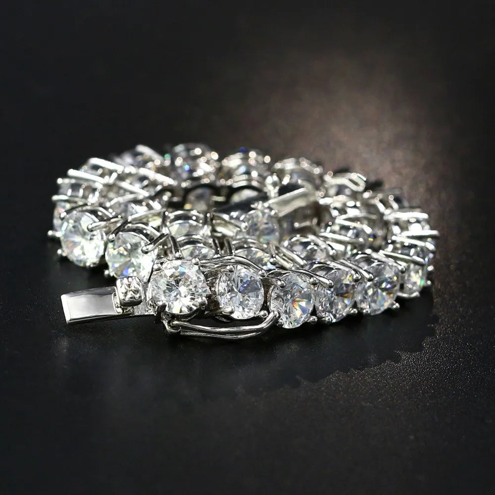 1 Row Tennis Bracelet – 3mm / 4mm / 5mm / 6mm
