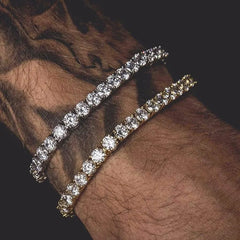 1 Row Tennis Bracelet – 3mm / 4mm / 5mm / 6mm
