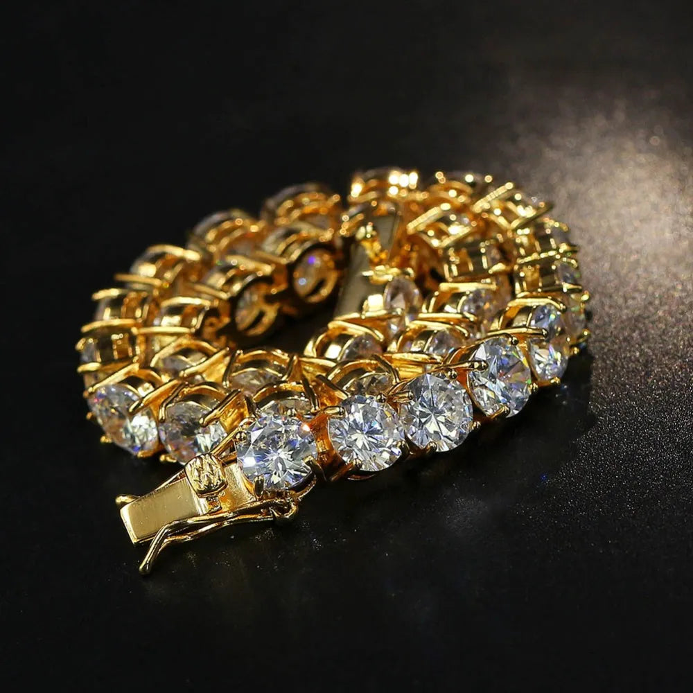 1 Row Tennis Bracelet – 3mm / 4mm / 5mm / 6mm