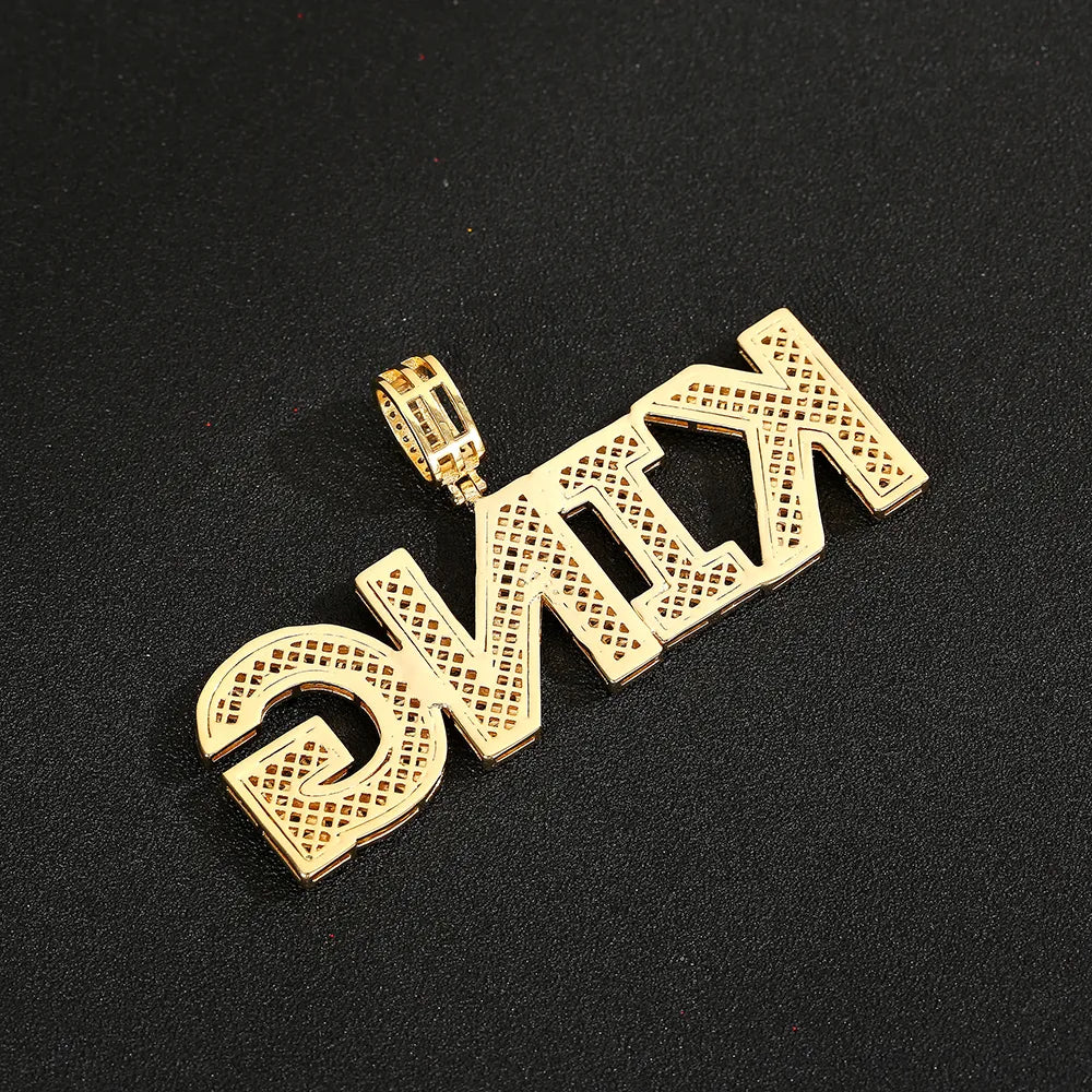 Custom Name Pendant (Baguettes)