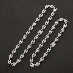 Iced Out Puffed Mariner Link Chain