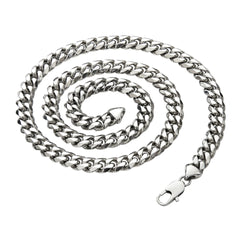 Silver Cuban Link Chain 6/8/10/12mm