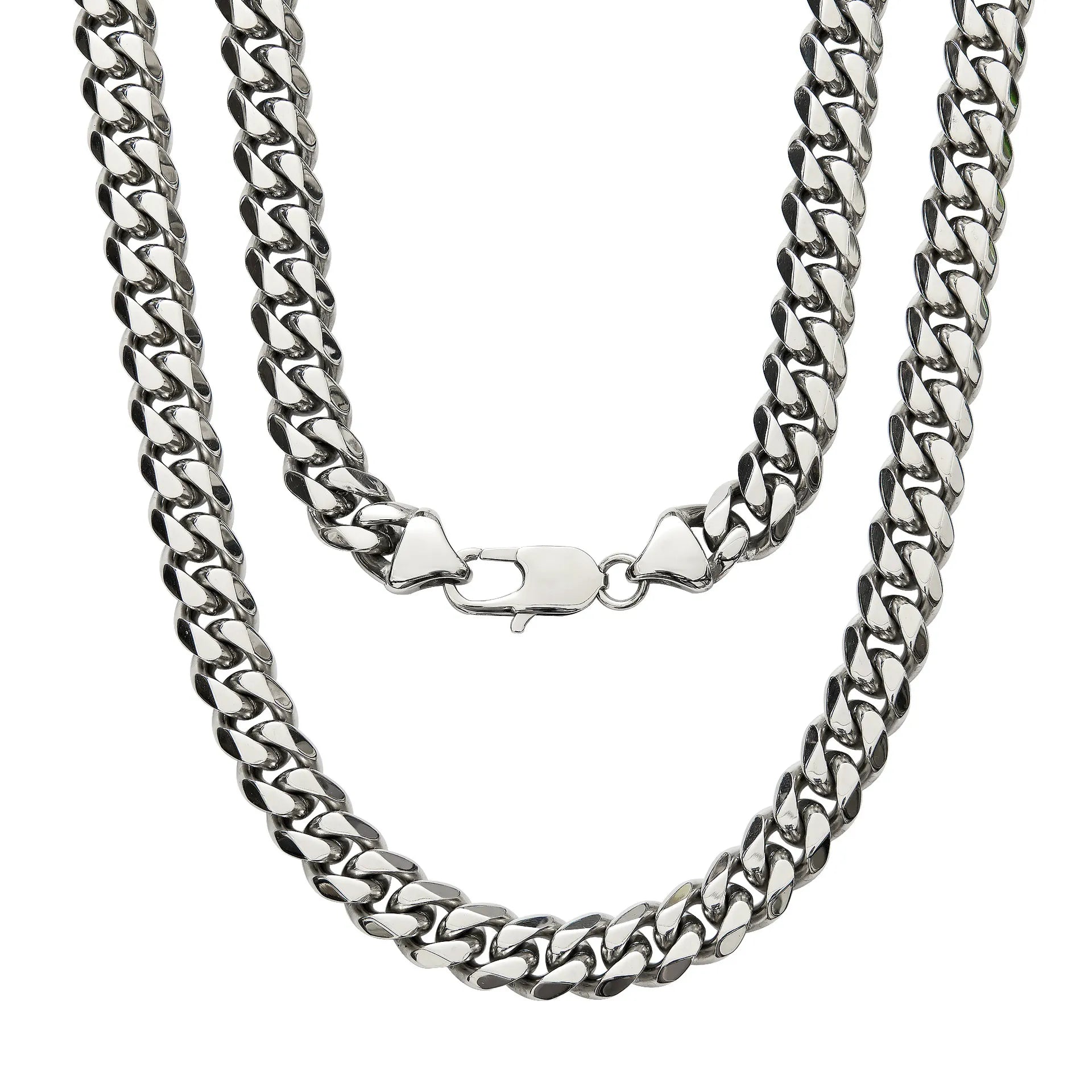 Silver Cuban Link Chain 6/8/10/12mm